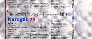 Nurogab M 75 Mg/750Mcg Tablet 10